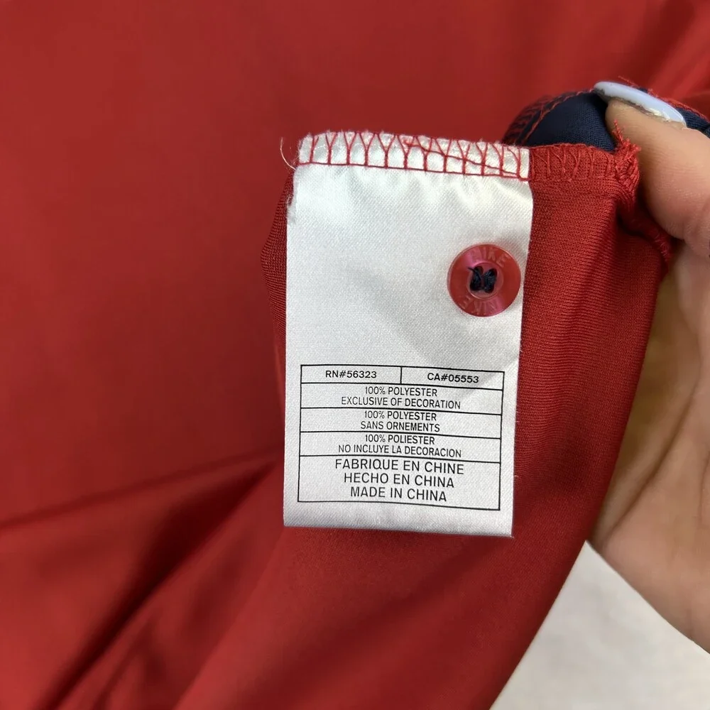 Nike St. Louis Cardinals Polo Shirt Mens Medium Red MLB Authentic Team Apparel